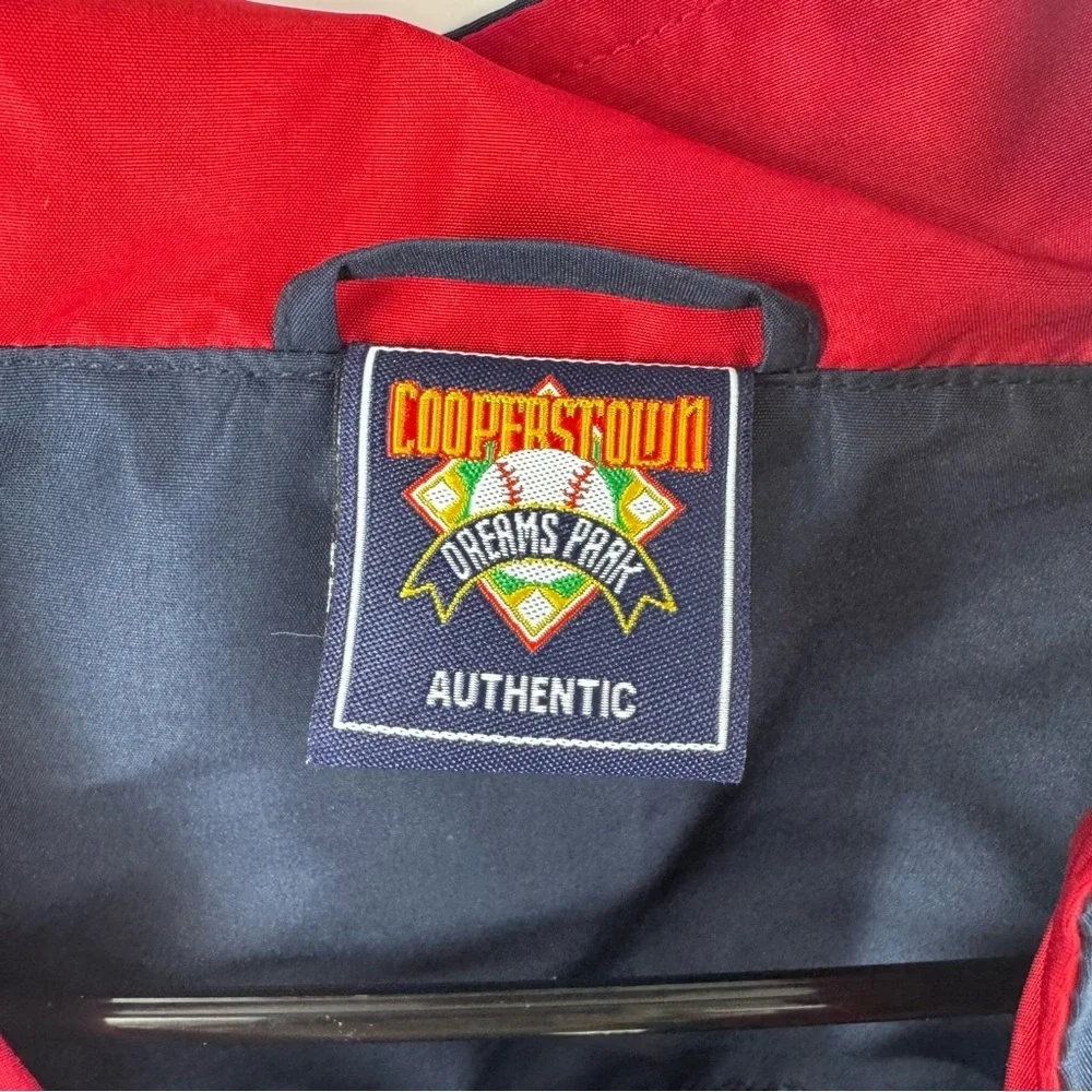 Cooperstown‎ Authentic Dream Park Navy and Red 1/4 Zip Windbreaker